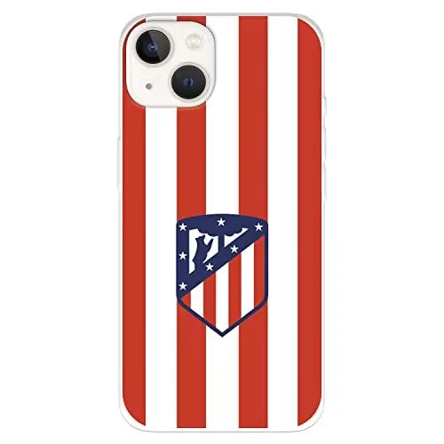 Produktbild: Schutzhülle für iPhone 14 von Atlético de Madrid Escudo Rojiblanco, zum Schutz Ihres Handys, flexible Silikonhülle mit offizieller Lizenz von Madrid