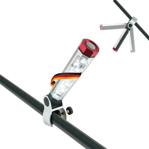 Produktbild: SCHWAIGER GLED0010 Grillleuchte BBQ LED Lampe Grill-Lampe Grillen Grillbeleuchtung neigbar drehbar Schraubklammer Outdoor