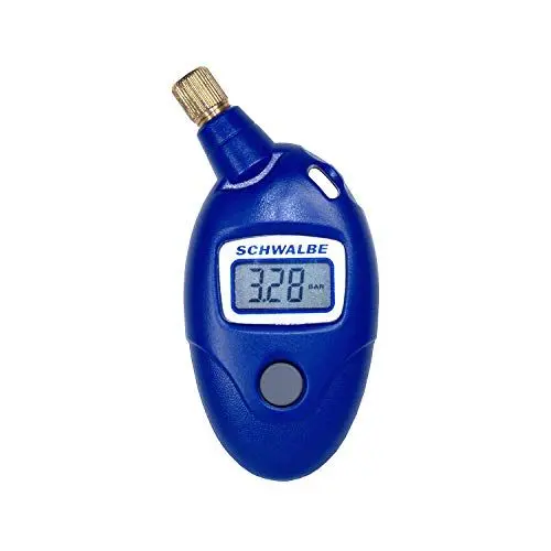 Produktbild: Schwalbe Druckmesser Airmax Pro Luftdruckmesser Fahrradzubehör, blau, 9,5 x 4,5 x 2 cm