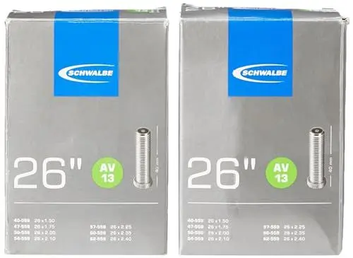 Produktbild: Schwalbe Fahrradschläuche AV 13 26 Zoll – 2er Set