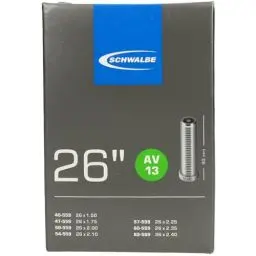 Produktbild: Schwalbe Fahrradschlauch AV13 40/62-559 EK AGV 40 mm Schlauch, Schwarz, Nr. 13/26''