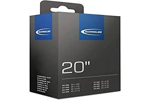 Produktbild: Schwalbe Luftschlauch - Fahrrad DV7, schwarz, 20 Zoll, 10415611, 20 x 1.50-2.40