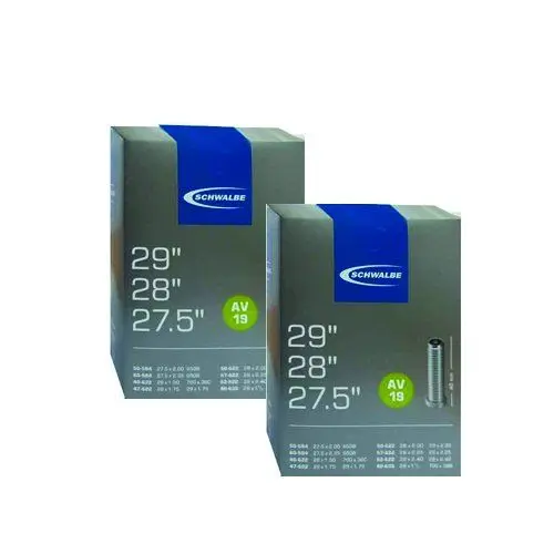 Produktbild: Schwalbe Unisex AV19 Schlauch, Schwarz 2er Pack, Einheitsgröße / 40 mm