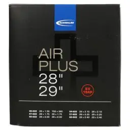Produktbild: Schwalbe Unisex – Erwachsene Schlauch SV 19AP Air Plus, Schwarz, 28 Zoll