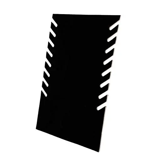 Produktbild: Schwarze Flanell-Halsketten-Display, Schmuckanhänger-Organizer-Ausstellungsständer, Schmuck schützen, nicht leicht zu verformen, weiches Flanell-Material, für Halskette, Schmuck, Anhängerkette, 11 x 7