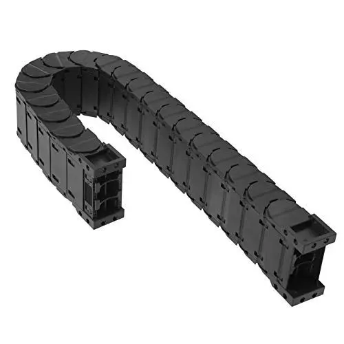 Produktbild: Schwarze Schleppkette, Vollständig Geschlossene Tankschleppleinen, 1M/0,7M CBC-Kabelkette, Geräuscharm, Abnehmbar, für Gravurmaschine CNC-Werkzeugmaschinenarm. (D25*77 Länge 1m)