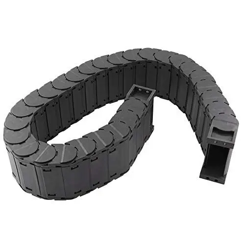Produktbild: Schwarze Schleppkette, Vollständig Geschlossene Tankschleppleinen, 1M/0,7M CBC-Kabelkette, Geräuscharm, Abnehmbar, für Gravurmaschine CNC-Werkzeugmaschinenarm. (D30*38 Länge 1m)