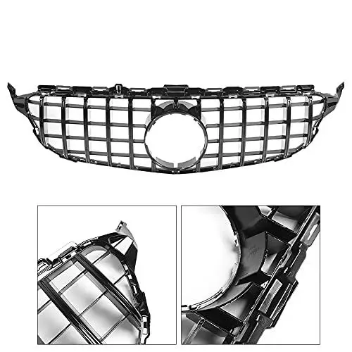 Produktbild: Schwarzer GT-Style-Frontgrill fürW205 2015–2018