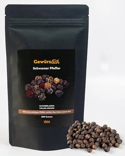 Produktbild: Schwarzer Pfeffer 200g - von Ölich 