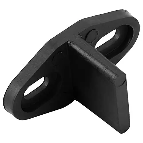 Produktbild: Schwarzer Scheunentor-Kunststoff, 7 X 7 X 6, Schwarz Beschichteter Kunststoff-Bodenführung für Schiebetür, Unteres Tor, Hardware-Zubehör