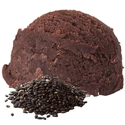 Produktbild: Schwarzer Sesam Geschmack 1 Kg Gino Gelati Eispulver für Fruchteis Softeispulver Speiseeispulver