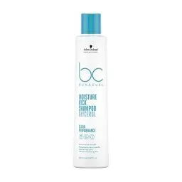 Produktbild: Schwarzkopf Professional Bonacure Moisture Kick Shampoo Normales Trockenes Haar Vegan Glycerol Feucht Gepflegtes Haargefühl Verhindert Austrocknung Silikonfrei 250 ml