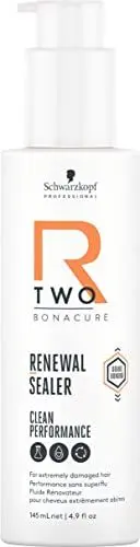 Produktbild: Schwarzkopf Professional Bonacure R-TWO Renewal Sealer Leave In Hair Mask Haarmaske Vegane Formel Für Extrem Geschädigtes Haar Double Bonding Technology Reduziert Haarbruch Spliss Entwirrend 145 ml