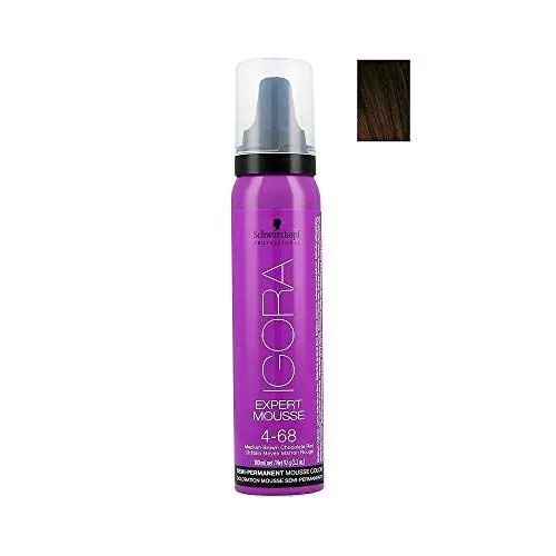 Produktbild: Schwarzkopf IGORA Expert Mousse 4-68 Mittelbraun Schoko, rot