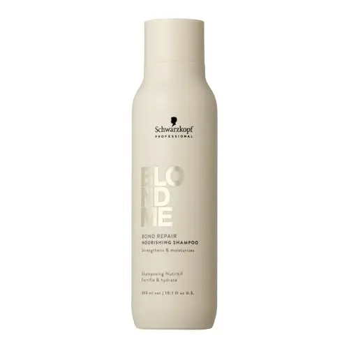 Produktbild: Schwarzkopf Professional BLONDME Bond Repair Nourishing Shampoo Glättendes Haarshampoo Mandelöl Weißer Tee Tiefennährend Hydratisierend Und Weichmachend 300 ml