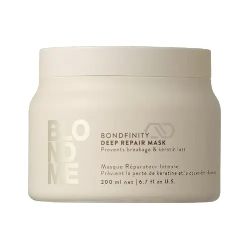 Produktbild: Schwarzkopf Professional BLONDME Bondfinity Deep Repair Mask Haarmaske Stärkende Haarpflege Schafft Bindungen Glättet Und Schützt Poröses Haar Hydratisierend Und Weichmachend 200 ml