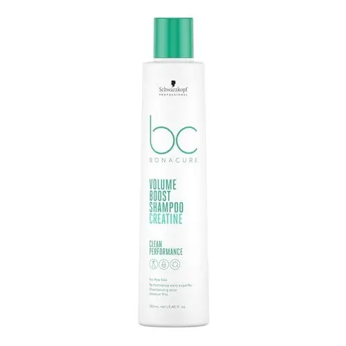 Produktbild: Schwarzkopf Professional Bonacure Volume Boost Shampoo Für Feines Plattes Haar Vegan Kreatin Cell Equalizer Technology Antistatisch Reinigend Fülliger Haar Effekt Reinigend 250 ml