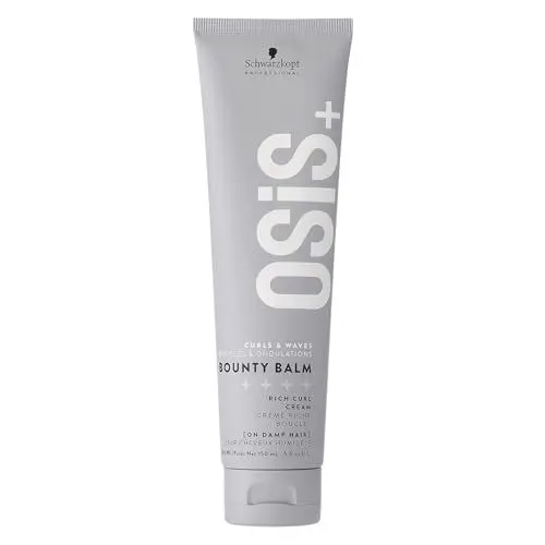 Produktbild: Schwarzkopf Professional OSiS Bounty Balm Curl Cream Lockencreme Betont Locken Wellen Anti Frizz Zähmt Fliegende Haare Glanz Weichheit Starke Definition Nicht Knusprige Textur Leichtes Volumen 150 ml