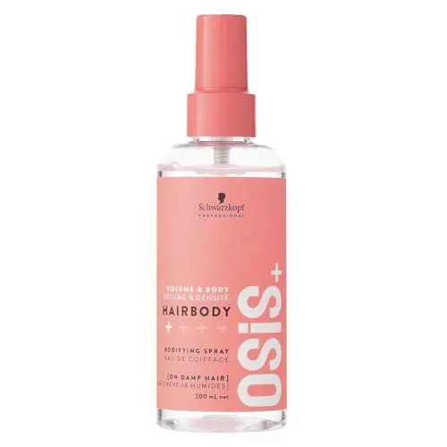 Produktbild: Schwarzkopf Professional OSiS Hairbody Volumen Spray Non Aerosol Weicher Haargriff Nicht Klebend Entwirrend Hitzeschutz Leichter Halt 200 ml