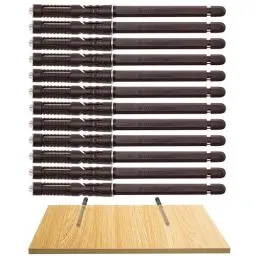 Produktbild: Schwebende Regalhalterungen – robuste Holzregalhalterungen mit Schrauben, verstellbare Wandbefestigungen, Hardware, Rollostütze, Regale, 90 kg, Ø 10 x 100 mm, 12 Stück