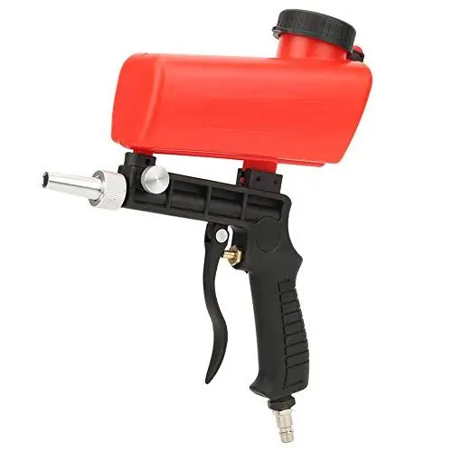 Produktbild: Schwerkraft-Sandstrahlpistolen-Kit, Hand-Sandstrahlpistole mit Anschluss, Düse, 1/4-Zoll-Lufteinlass, Pneumatischer 90-PSI-Luftdruck-Sandstrahler, Luft-Sandstrahler Zum Polieren von Oberflächen