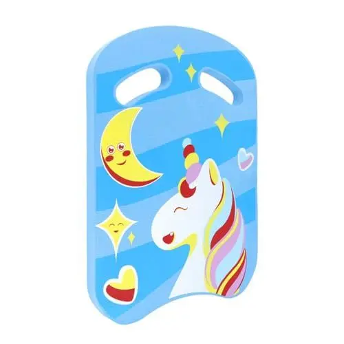 Produktbild: Schwimmbrett Kinder Schwimmbrett Kickboard Schwimmhilfe Cartoon Schwimmen Kickboard Trainingsausrüstung Unicorn Schwimm Board Mit Griffen Schwimmtraining Für Kinder (Blau)