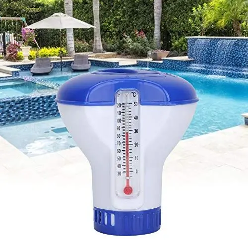 Produktbild: Schwimmender Pool, Chlorspender mit Thermometer, Tablettenhalter, 1 Zoll Chemikalie