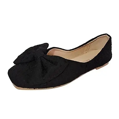 Produktbild: Schwimmflossen Damen Schwimmschuhe Damen 39 Damen Freizeit Damen Four Seasons Flock Rutschfeste Flache Karree Zehenfliege Atmungsaktive Slip On Lazy Badeschuhe Damen 42 Sneaker Herren Grau (Black, 38)