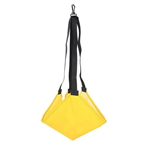 Produktbild: Yctze Schwimmgürtel mit Mesh-Kette für Krafttraining. Schwarzer Schwimmgürtel für Schwimmübungen. Schwimmgürtel mit Kete (Großes Gelb)