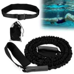 Produktbild: Schwimmgurt für Pool, 3,6M-7,5M Schwimmtrainer mit Gurtband und Verstellbarem Gürtel, Ultraleicht Tragbar Schwimmwiderstand Trainer, Schwimmgürtel Geeignet für Jedes Schwimmbad Ohne Gegenstromanlage
