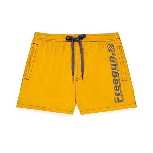 Produktbild: Badeanzug Für Jungen Perfekte Passform, Schwimmkleidung Kinder, Rutschfester Halt, Orange, 12/14 Jahre