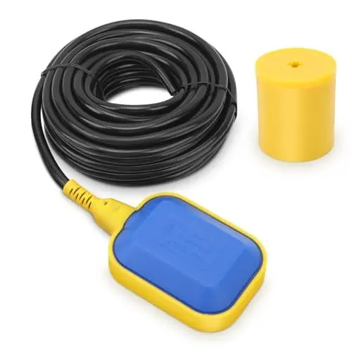 Produktbild: Schwimmschalter, 250 V Wasserstandsregler, Rechteckiger Schwimmerschalter, Wasserstandssensorschalter mit 10 M Kabel für Elektrische Pumpe, Wassertank