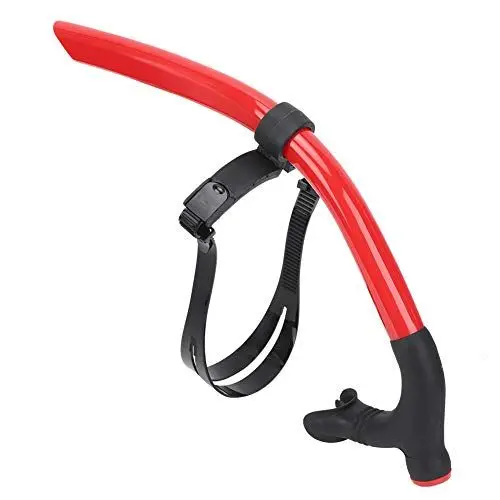Produktbild: Schwimmschnorchel, PVC-Silikon-Schwimm-Frontschnorchel-Runde, Vollständiger Trockenluft-Atemschlauch, Schnorchel-Nass-Atemschlauch, Unterwassertauchen, Schwimmzubehör Zum Schnorcheln, Tauchen(Rot)