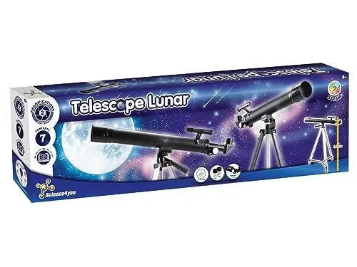 Produktbild: Science4you Mondteleskop für Kinder - Fernrohr für Kinder und Anfänger mit Fokallänge 600 mm, Spielzeug für Junge und Mädchen mit Teleskop für Kinder ab 8+, Geschenke für Junge und mädchen 8+ Jahre