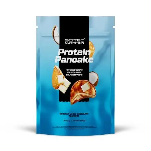 Produktbild: Scitec Nutrition Protein Pancake - Leckere, ballaststoffreiche Frühstücksalternative - Palmöl-frei - Quelle für Ballaststoffe, 1036 g, Kokos-weiße Schokolade