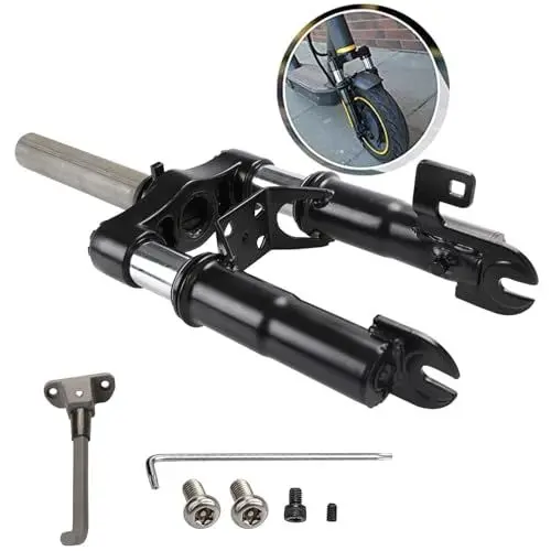 Produktbild: Scooter Gabel, Federgabel vorne für Ninebot Max G30LD/ G30 LG, G30D 2 federung, Vorderradmodifikation Stoßdämpfer, E Scooter Zubehör, Modifikation Zubehör (Gabel + Fußstütze)