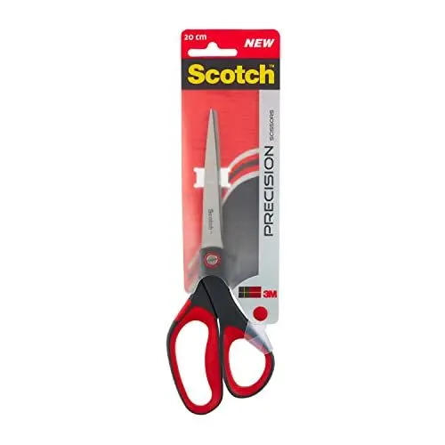 Produktbild: Scotch Präzisionsschere rot, 1 pro Packung, 20 cm - für den täglichen Gebrauch