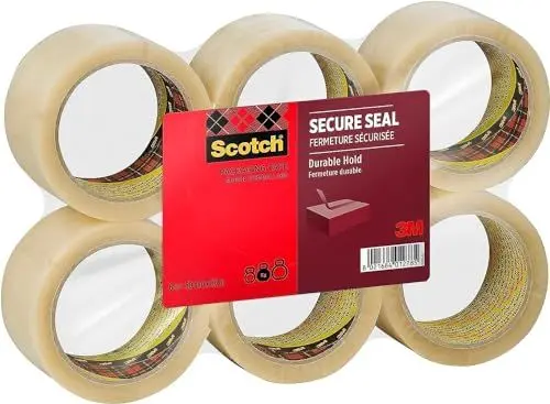 Produktbild: Scotch Verpackungsklebeband für einen sicheren Verschluss, Transparent, 50 mm x 66 m, 6 Rollen/Packung