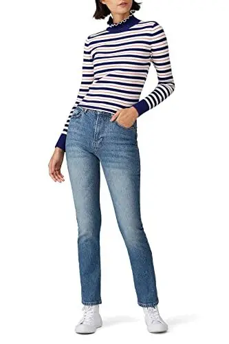 Produktbild: Scotch & Soda Damen Rollkragen aus Rippstrick Pullover, Mehrfarbig, X-Groß