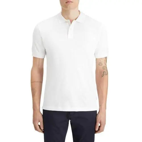 Produktbild: Scotch & Soda Men's Core-Logo Pique Polo Shirt, White, XXL