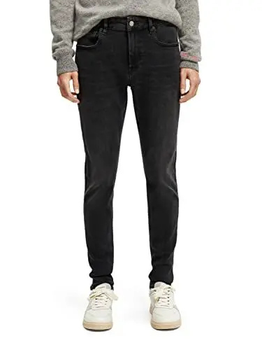 Produktbild: Scotch & Soda Herren Skim Skinny fit Jeans, Carbon, 28-32