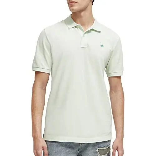 Produktbild: Scotch & Soda Men's Classic Organic Pique Polo Shirt, Mint 0108, S