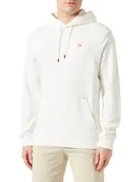 Produktbild: Scotch & Soda Men's Essential Logo Badge Hoodie Hooded Sweatshirt, Swan, M