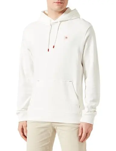 Produktbild: Scotch & Soda Men's Essential Logo Badge Hoodie Hooded Sweatshirt, Swan, M