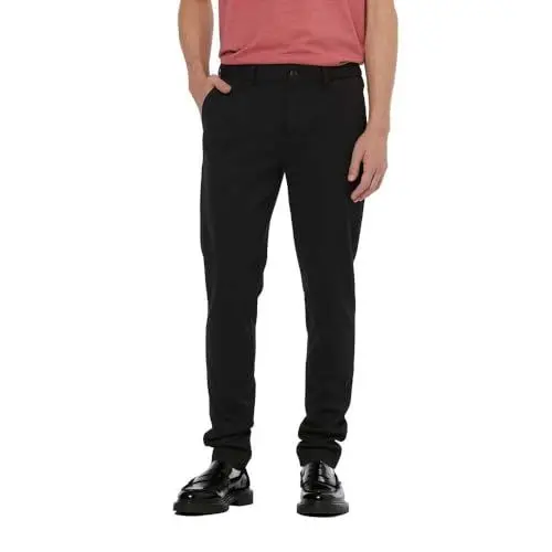 Produktbild: Scotch & Soda Men's Mott Chino Pants, Black, 34-32