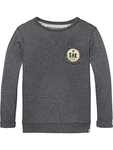 Produktbild: Scotch & Soda Shrunk Jungen Reversible Nepped Sweater Sweatshirt, Mehrfarbig (Combo C 219), 176 (Herstellergröße: 16)