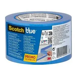 Produktbild: ScotchBlue Premium Malerabdeckband Multi-Surface, 24 mm x 41 m - Scotch Klebeband für Malerarbeiten und Dekoration zum Streichen, Lackieren, Renovieren - Abklebeband/Kreppband, 3 Stück - 70% PEFC
