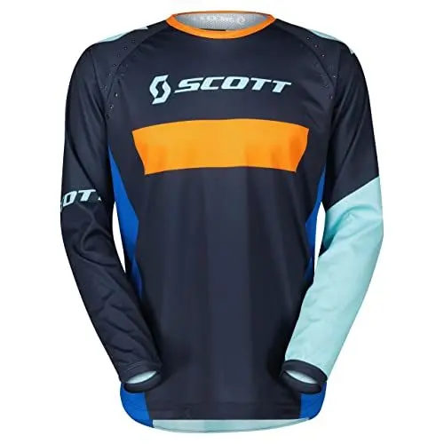 Produktbild: Scott 350 Dirt Kinder MX Motocross Jersey/DH Fahrrad Trikot blau/orange 2023: Größe: XXS (110)