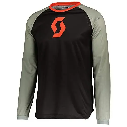 Produktbild: Scott 350 Track Evo MX Motocross Jersey/DH Fahrrad Trikot lang schwarz/grau 2022: Größe: L (50/52)