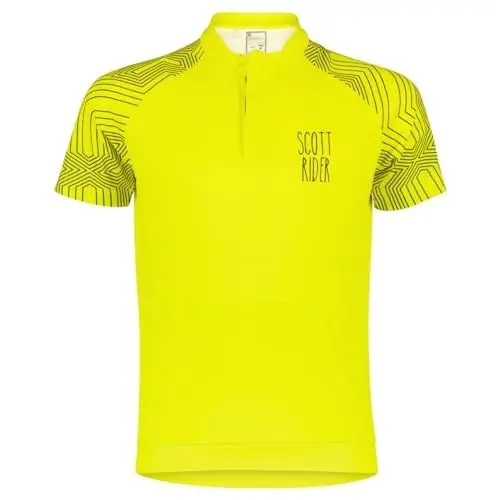 Produktbild: Scott RC Team Junior Kinder Fahrrad Trikot kurz gelb 2022: Größe: XL (164)